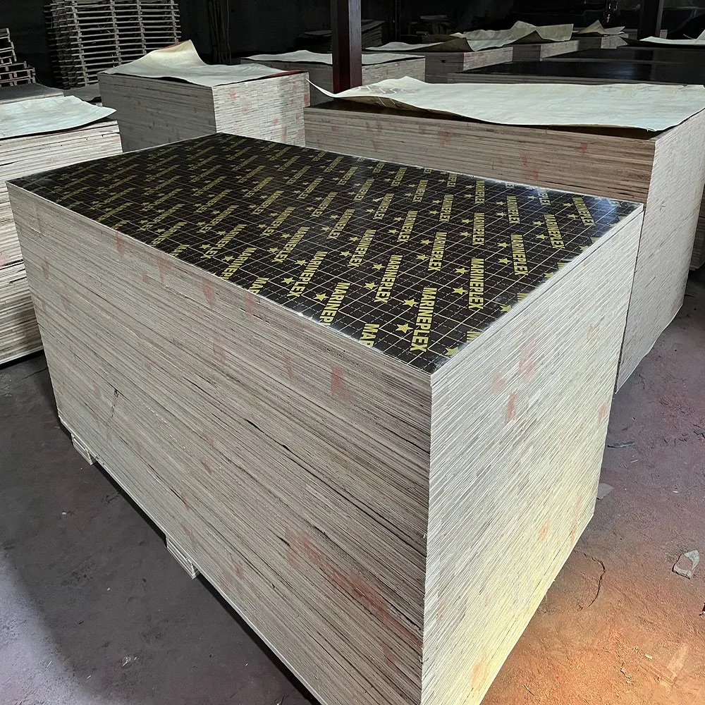 12mm 15mm 18mm Brown Black Marine Shuttering Film Faced Plywood Board for Construction Formwork