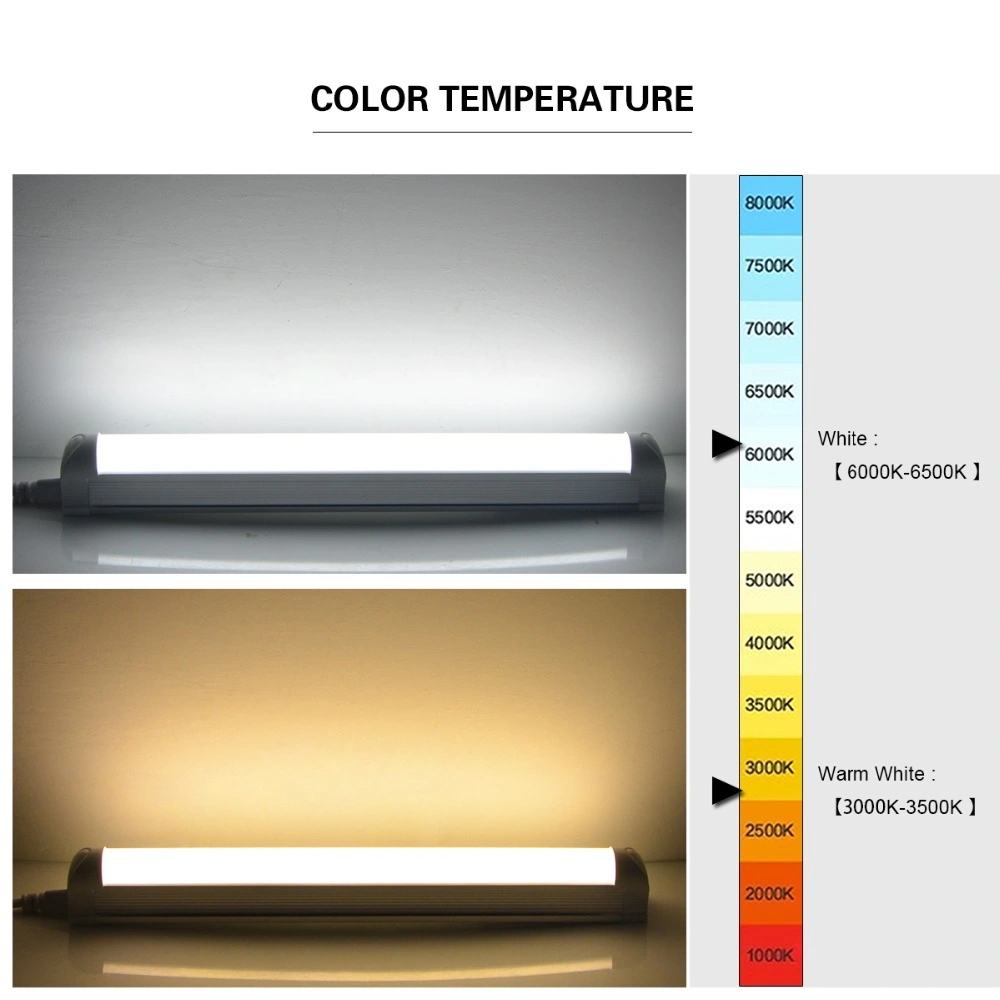 T8 T5 Light Bulb 110V-220V AC 8W 12W LED Lamp 30cm 60cm LED Fluorescent Tube for Home Kitchen Lighting