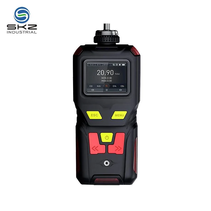 Alarma de fuga de gas H2S-4-Sulfuro de hidrógeno Skz2050 Detector electrónico de gas Sistema de alarma de gas sensor detector de gas