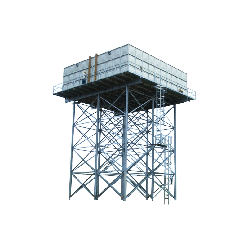 Overhead and Elevated Hot Dipped Galvanized Steel Water Pressure Tank