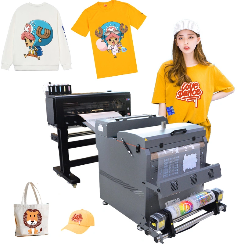 2022 Hot Selling Factory Price 60cm Dtf Printer Heat Press Machine Pet Film Transfer T-Shirts Printing Machine for Powder Shaker