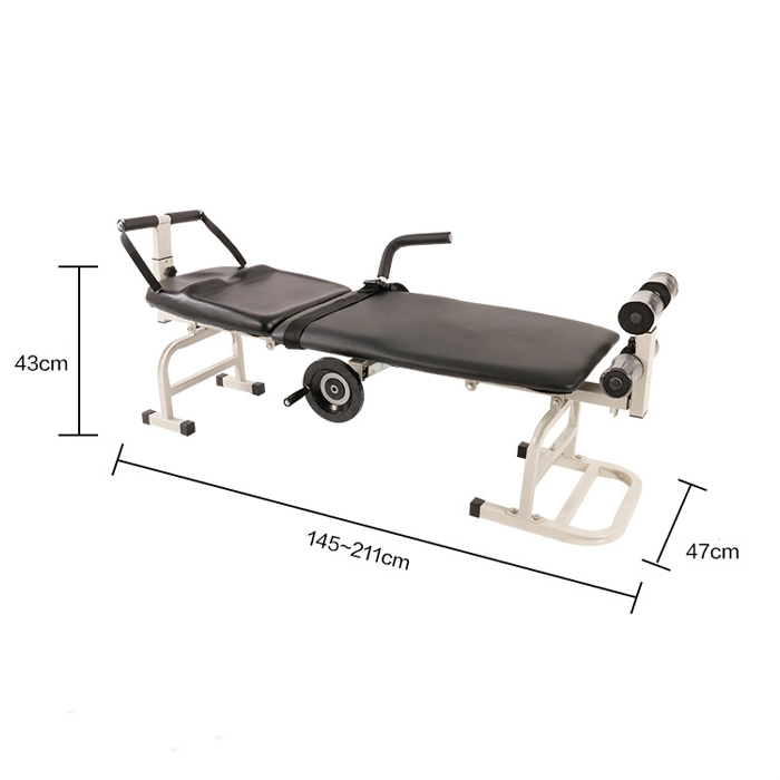 Orthopédique de traction de la moelle épinière lombaire cervicaux Table lit de traction