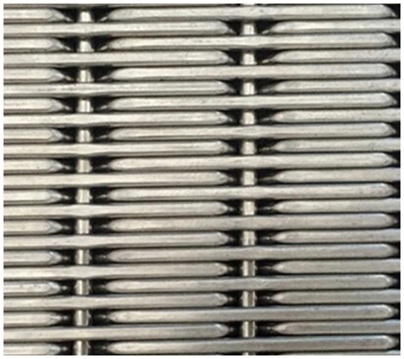 High quality/High cost performance  Stainless Steel Sliver Metal Woven Wire Mesh for Wall Cladding Interior