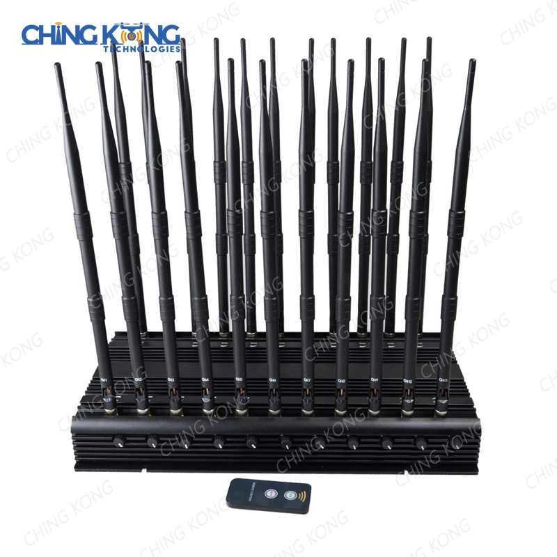 22 banda de desktop GSM Wi-Fi 3G 4G 5g sinal de telemóvel Jammer