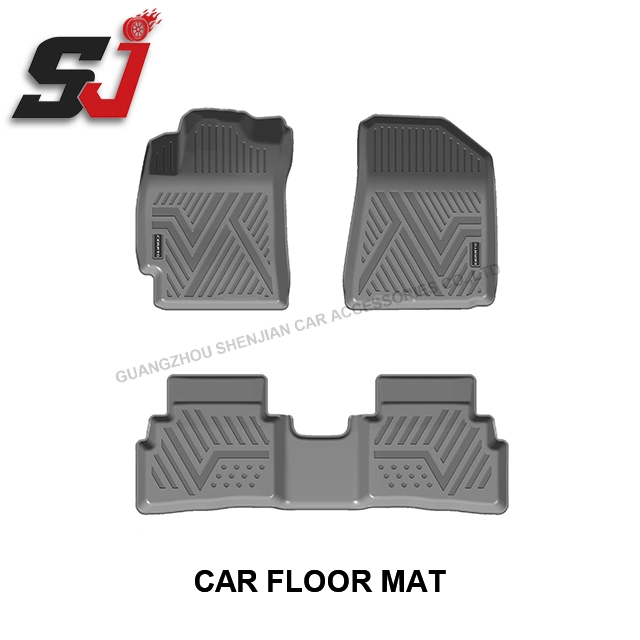 Guangzhou de haute qualité en usine personnalisée le tapis de sol souple noir voiture étanche pour tapis de sol Auto 2019 Cerato