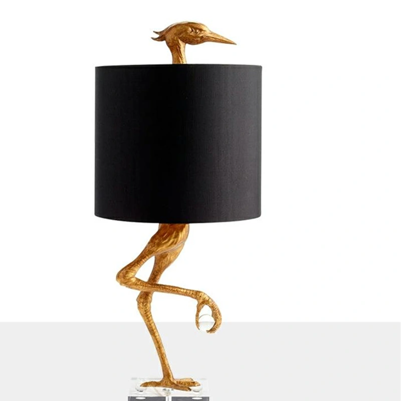 Creative Design Ostrich Shape Table Lamp American and Western Living Room Minimalist Desk Lamp (WH-MTB-45)