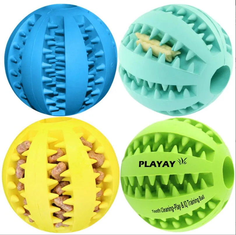 Dog Hollow Cleaningteeth Ball with Bell Puppy Training Ball Pet Supplies