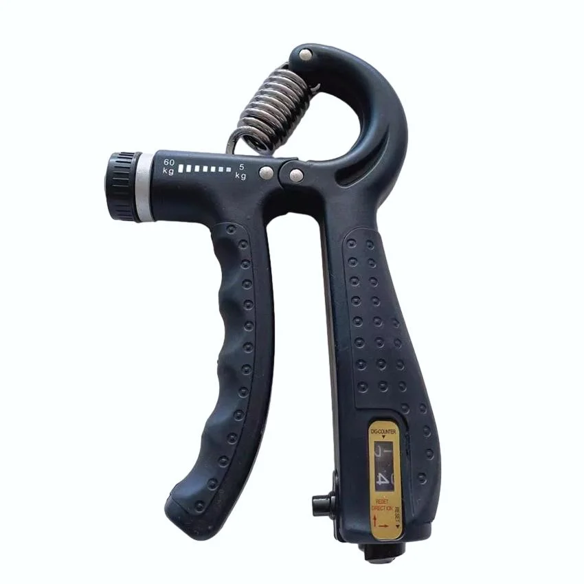 Intelligent Adjustable Hand Gripper 60kg, Forearm Strengthener, Blue and Black