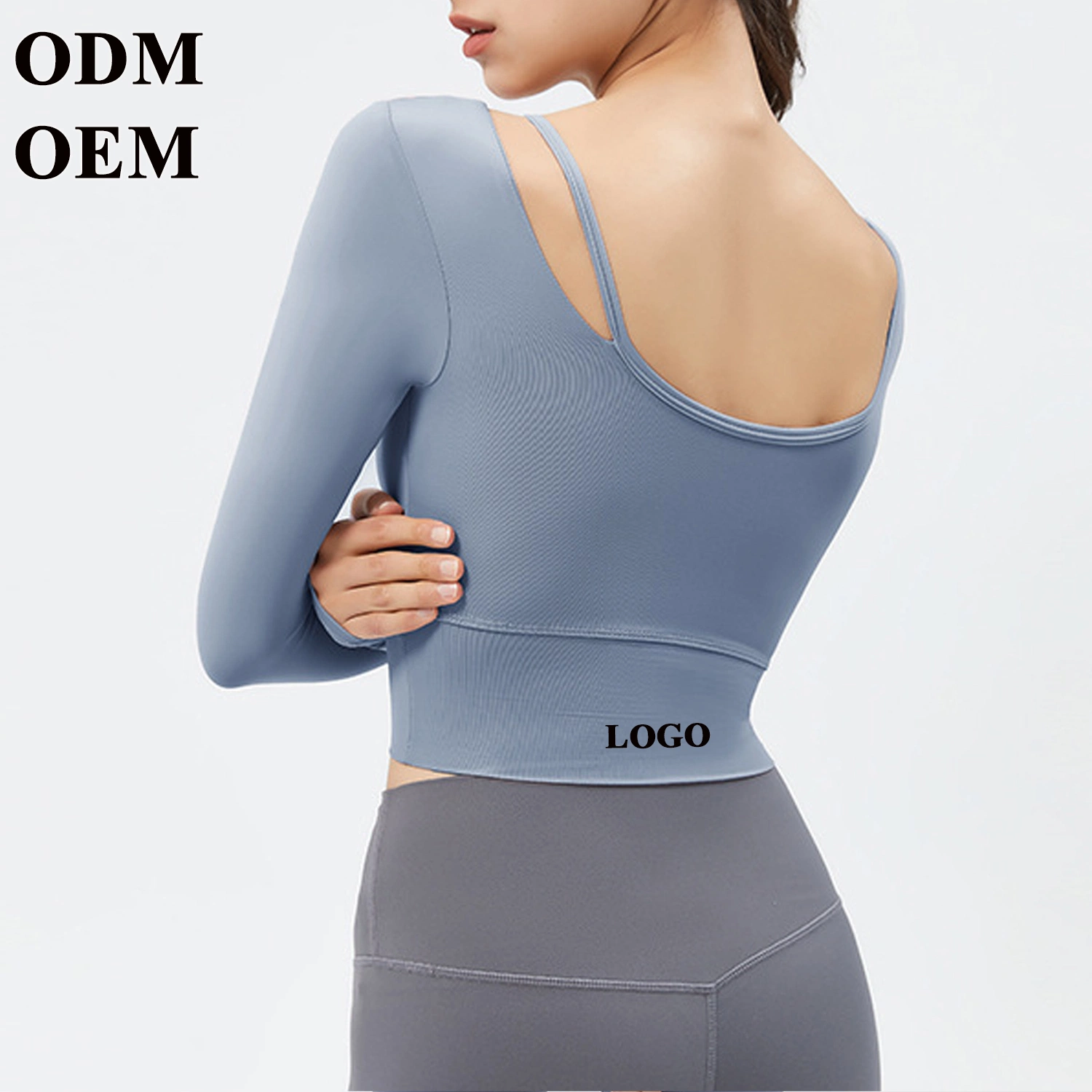 Long Sleeve Winter Sports Bra Women Fitness Sexy Blouse Cross Beauty Back Yoga Crop Top Activewear Running Gym Shirt T Shirt