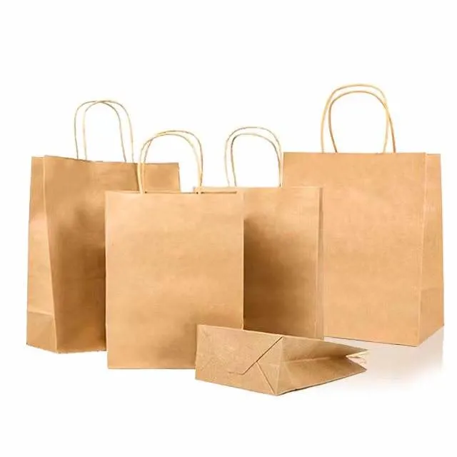 Top Rank Manufacturer Custom Kraft Paper Bag with Logo