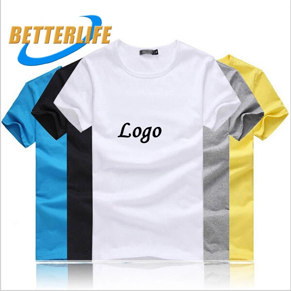 T-shirt en gros gratuit échantillon personnalisé impression T-shirt étiquette privée souple T-shirts à col rond logo personnalisé en coton pour Homme