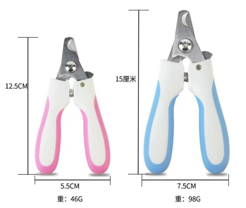 Alicate para unhas PET Clippers para cães Limpeza de limpeza de limpeza de rooming em aço inoxidável Suprimentos para animais de estimação