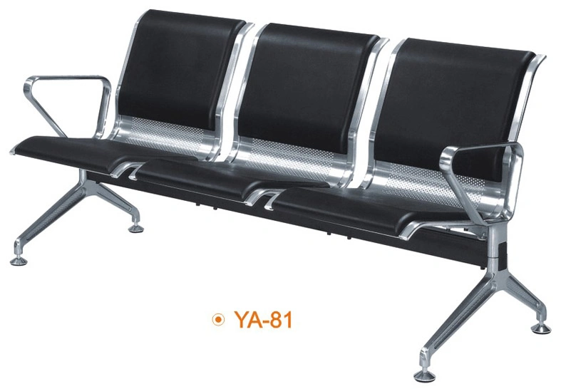 3 Lugares Hotsale Metal Cadeira espera pública hospitalar a cadeira de escritório mobiliário de Aço Inoxidável (YA-81)