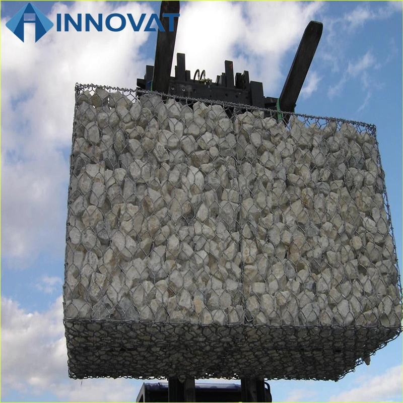 Malla de alambre hexagonal Gabion Box Gabion canasta/ recubierto de PVC de verificación