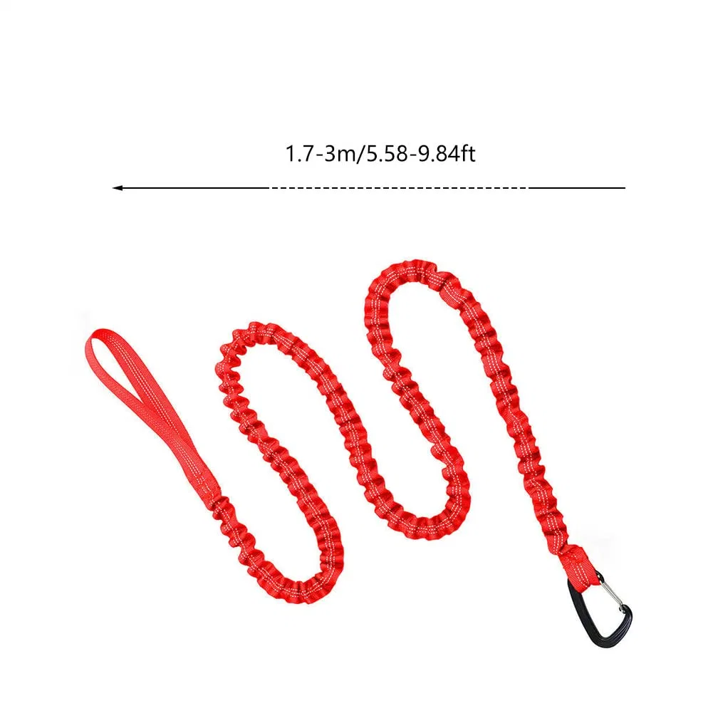 Bicycle Tow Rope Belt Strap Mountain Bike Parent-Child Pull Reflective Traction Portable Outdoor Elastic Bicycle for Adult Kids Children