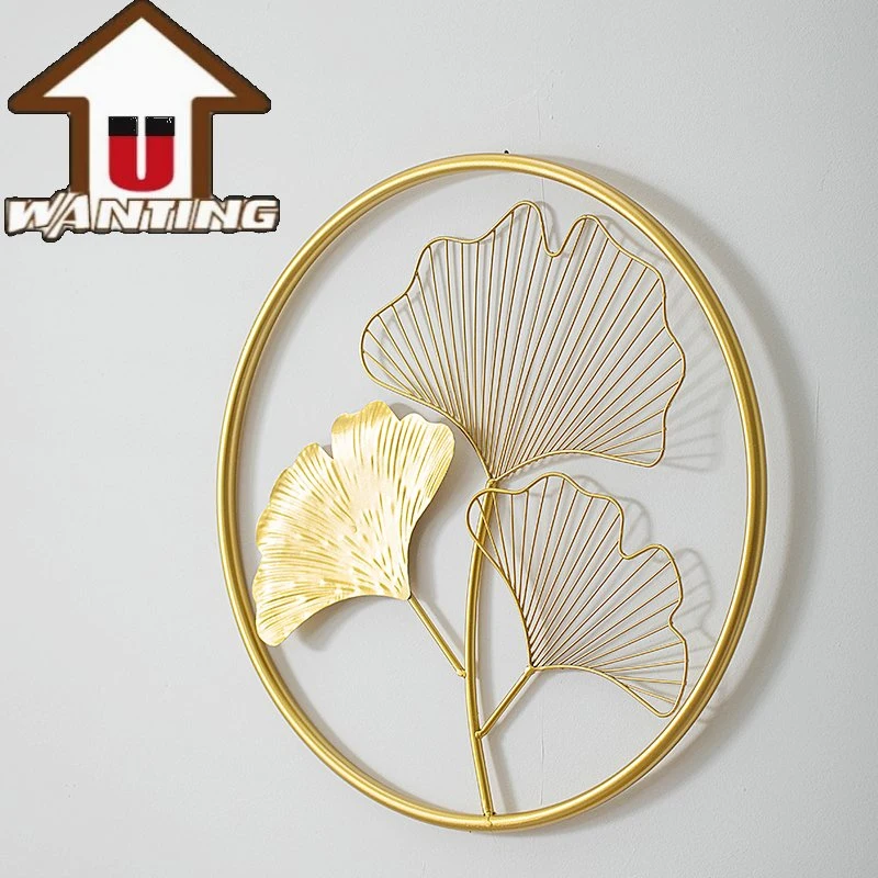 Luxus-Design Custom Ginkgo Blatt Home Dekoration Metall Kunst Handwerk Hohe Qualität