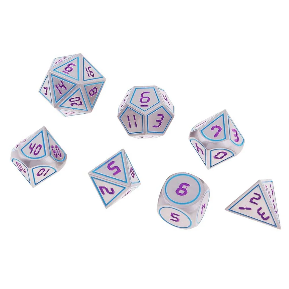 New Design Custom Rpg & Dnd Metal Dice Set for Game