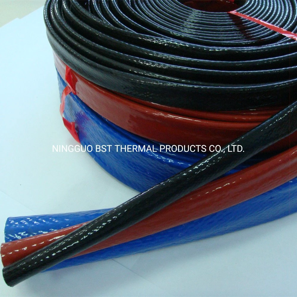 Fuel Line Oil Rubber Hose High Temperature Insulation Products Thermal Fire Armor Silicone Coated Fiberglass Fire Sleeving Protective Heat Shield Sleeve