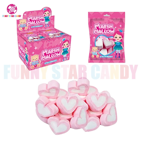 Heart Halal Soft Sweet Wholesale Heart Shape Marshmallow Candy