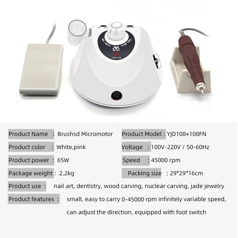 Nail Care Equipment 45000rpm Electric Manicure Drill Machine Nail Art Tool Professional Pedicure Kit Nail Drill Equipment