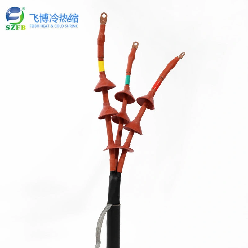 Copper Cable Termination Single Core Indoor 10kv Heat Shrinkable Cable Termination Kit Electrical Protection Accessories