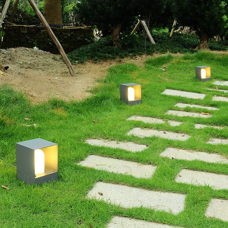 Landscape Energy Saving LED Solar Black Outdoor Lights