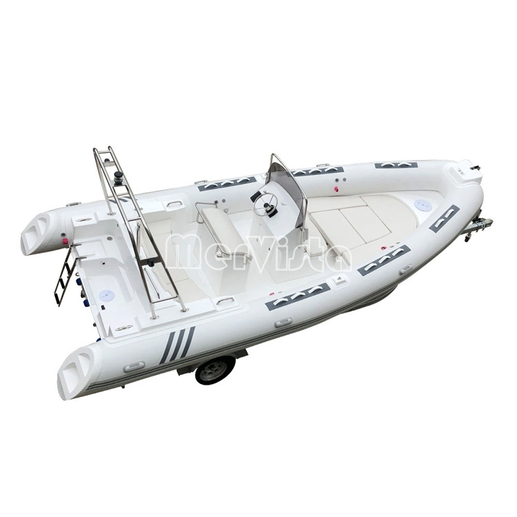 CE Approved New Design 6.80m Inflatable Ocean Sailing Motor Boat with Outboard Engine