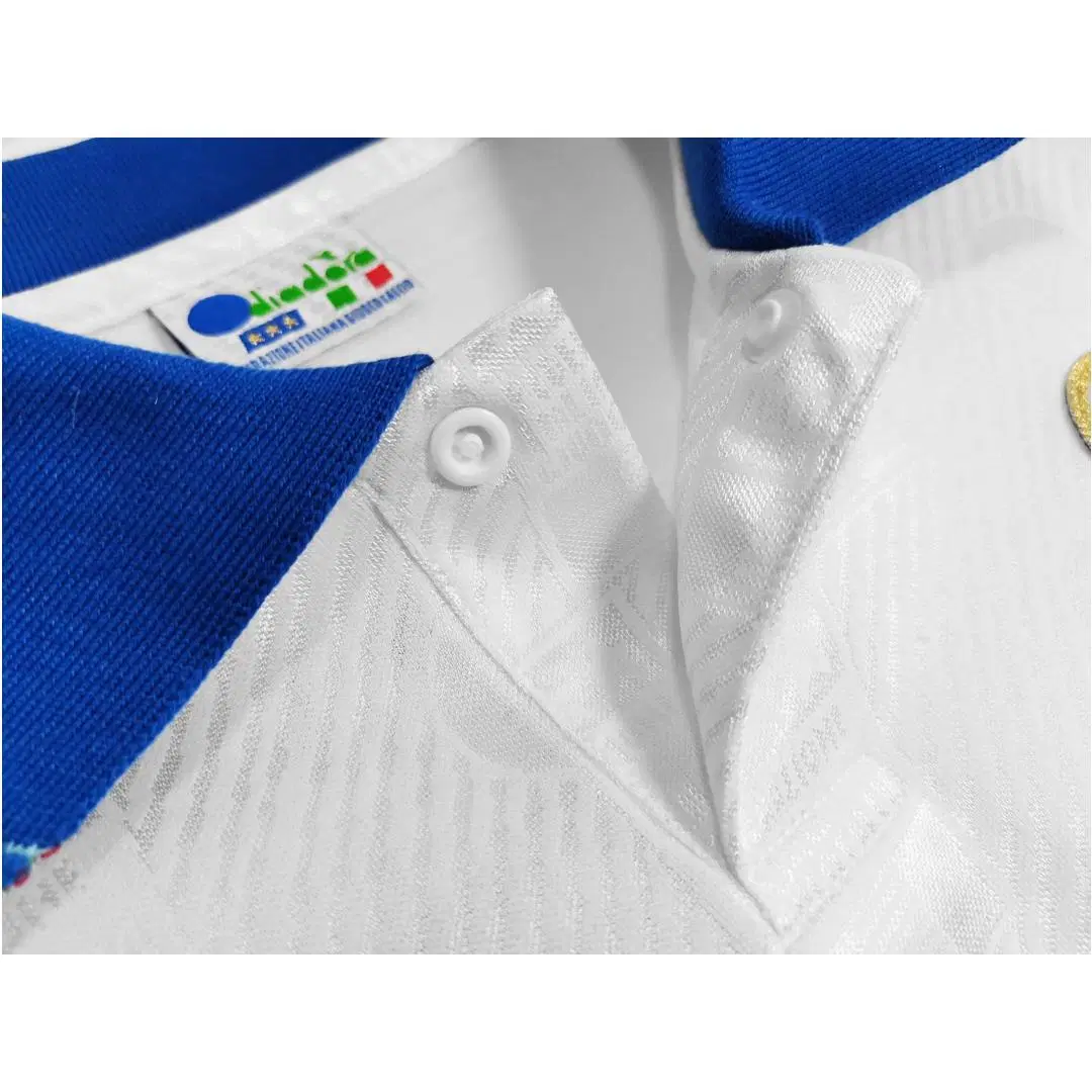 Italy Away in 1994 Season Retro Player Version Club Football Soccer Jersey