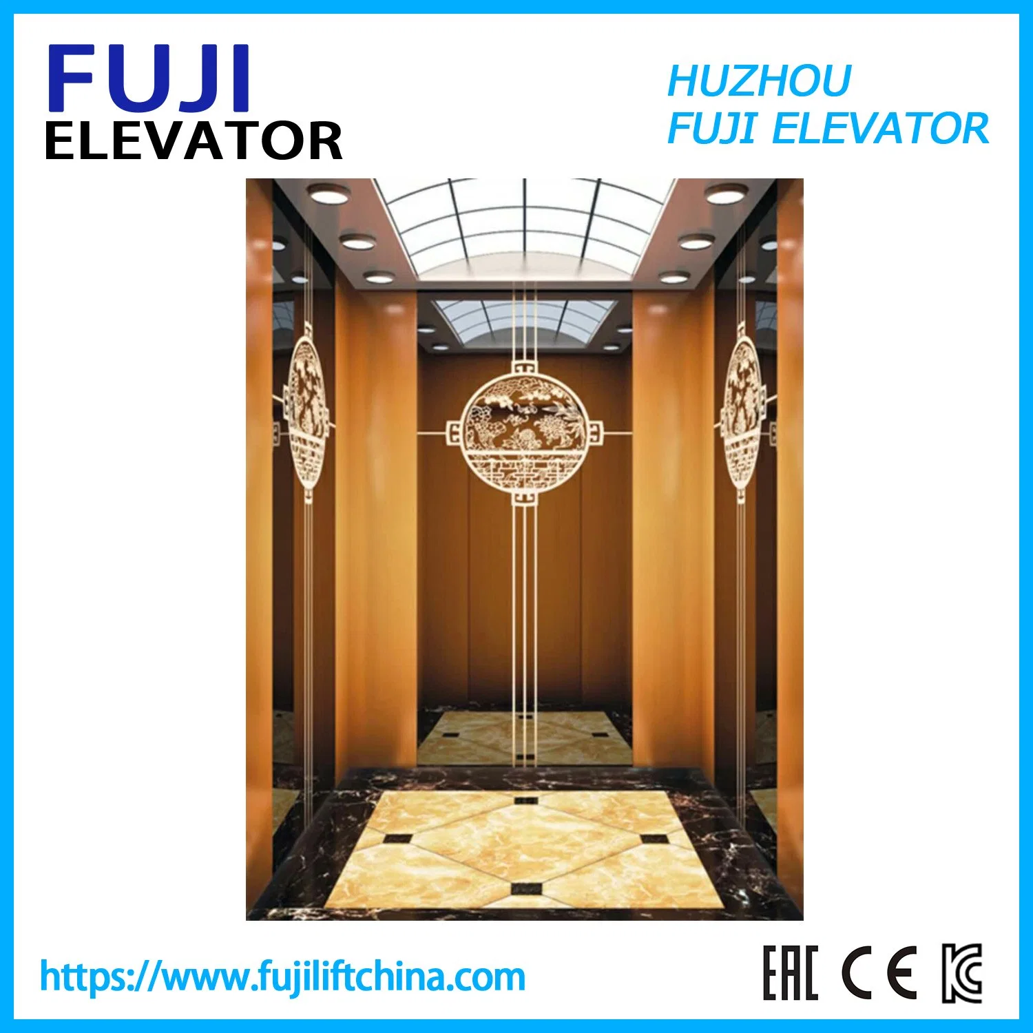 1000kg 13 Persons Residential Sightseeing Home Villa Passenger Elevator