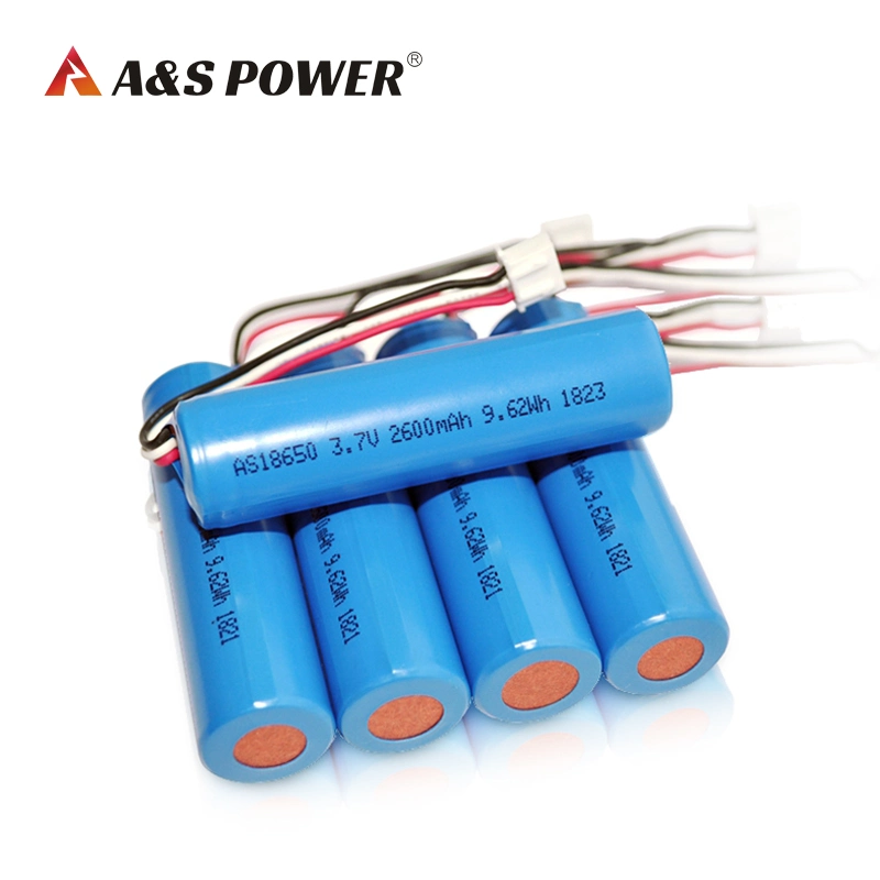 UL2054, CB, CE, Kc, Un38.3 Approved Best Quality 3.7V 18650 2600mAh Rechargeable Li-ion Battery for LED Lighting