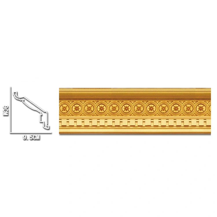 Decorative Cornice Gold Crown Moulding for Interior Decoration