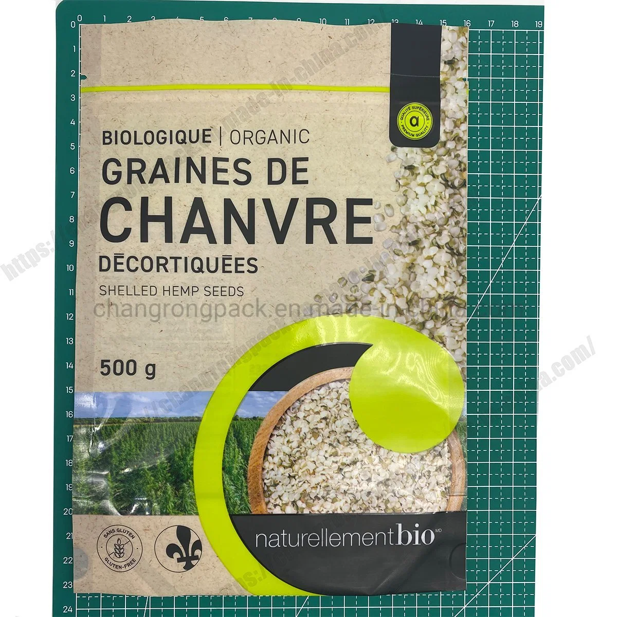 Recyclage emballage sacs personnalisés sacs de stand-up emballage alimentaire biologique Ziplock Doopack Pochettes