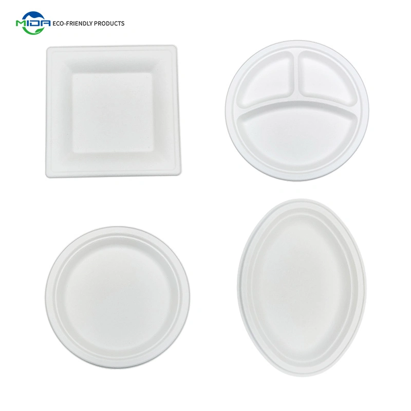 Disposable Biodegradable to Go Paper Food Storage Containers Kitchenware Dinner Set