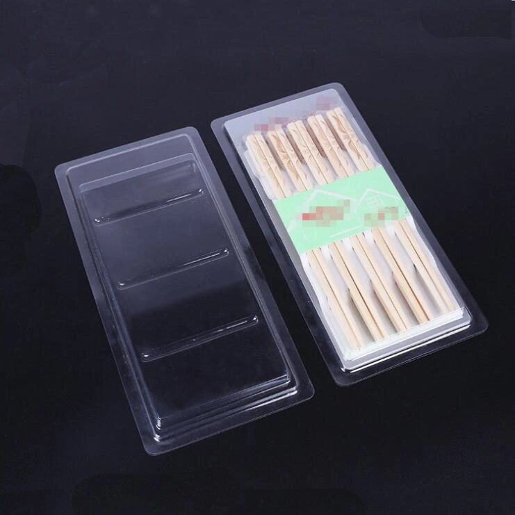 High Quality Chopsticks Plastic Box Blister Card Packaging with Hanging Hole