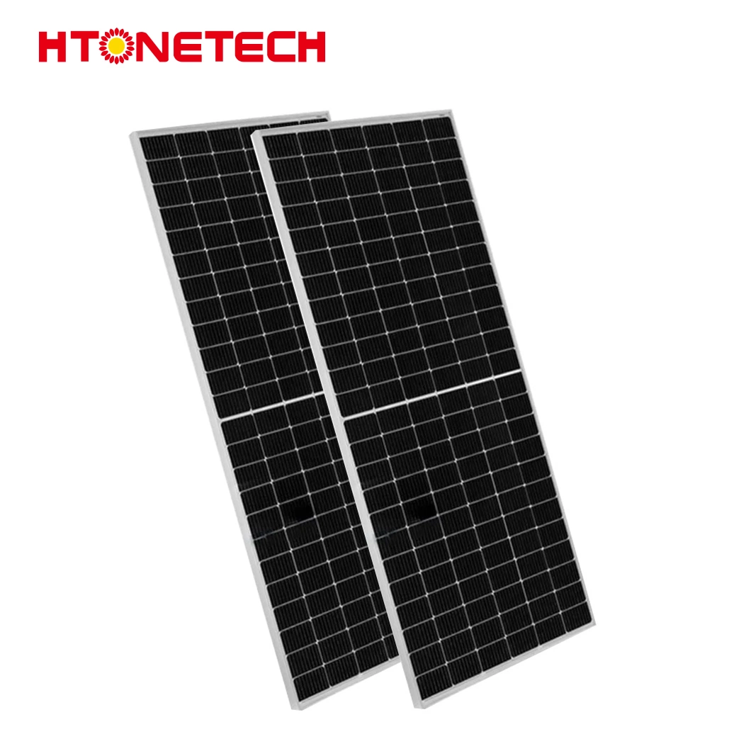 Panel Solar policristalino Htonetech 260W Original proveedores Panel Solar China tipo N Topcon todo negro Mono Perc Panel Solar monocristalino 120 Vatios