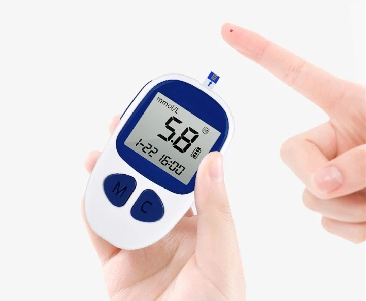 Portable Digital Automatic Blood Glucose /Sugar /Siabetes Testing Meter with Free Test Strips Lancets Glycated Hemoglobin Meter