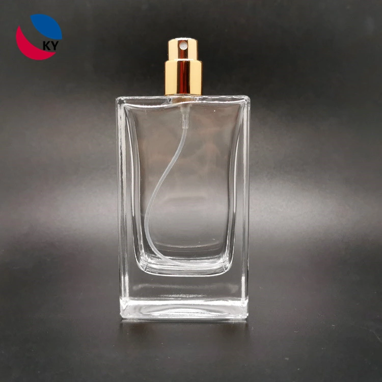 Ancy Wholesale/Supplier Empty Rectangle Flacon Parfum 30ml 50ml 80ml 100ml Packaging Perfume Spray Glass Bottles