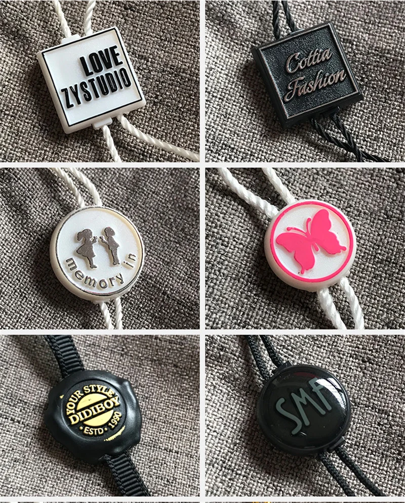 Top-Qualität Merchandise Tags mit String für Taschen