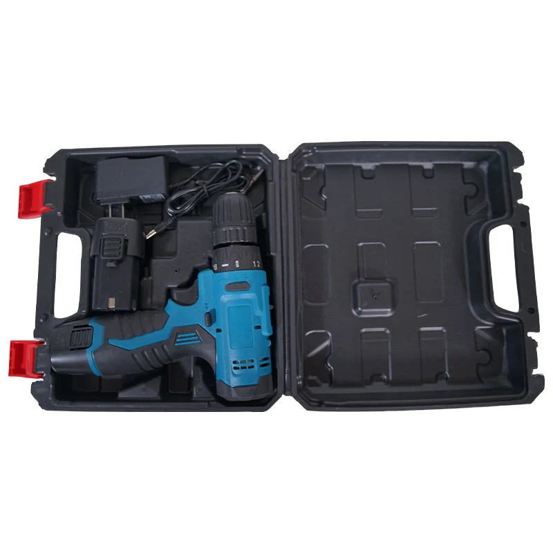 Double Speed Blue Electric Mini Drill Power Tools Cordless Impact Drill Set