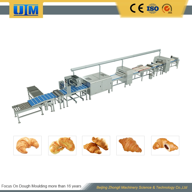 كعكة كرواسون تشكل خط آلة يمكن أن منتج متنوع خبز