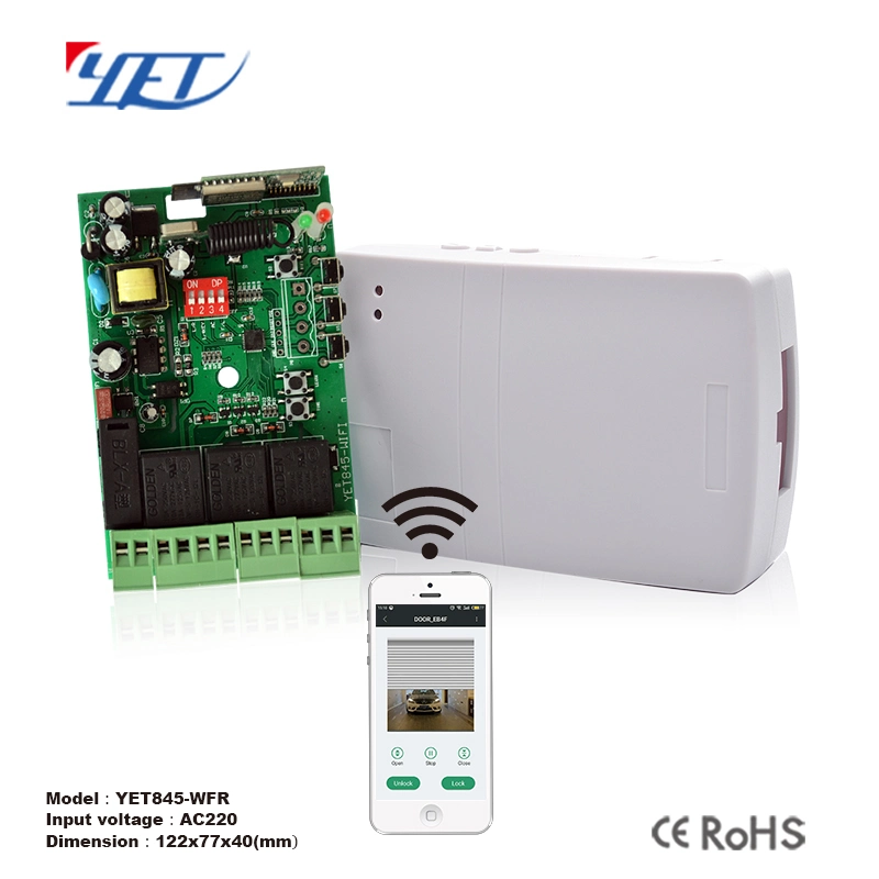 Wireless WiFi 220V 433MHz receptor para puerta de persiana Roller