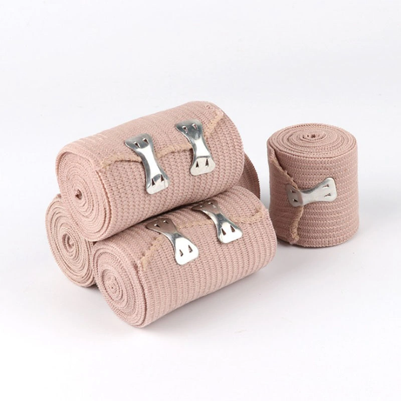 Multi-Purpose Compression Elastic Bandage with Clips