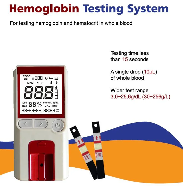 Hot Sale Mission Hb Meter Hemoglobin Meter Hb