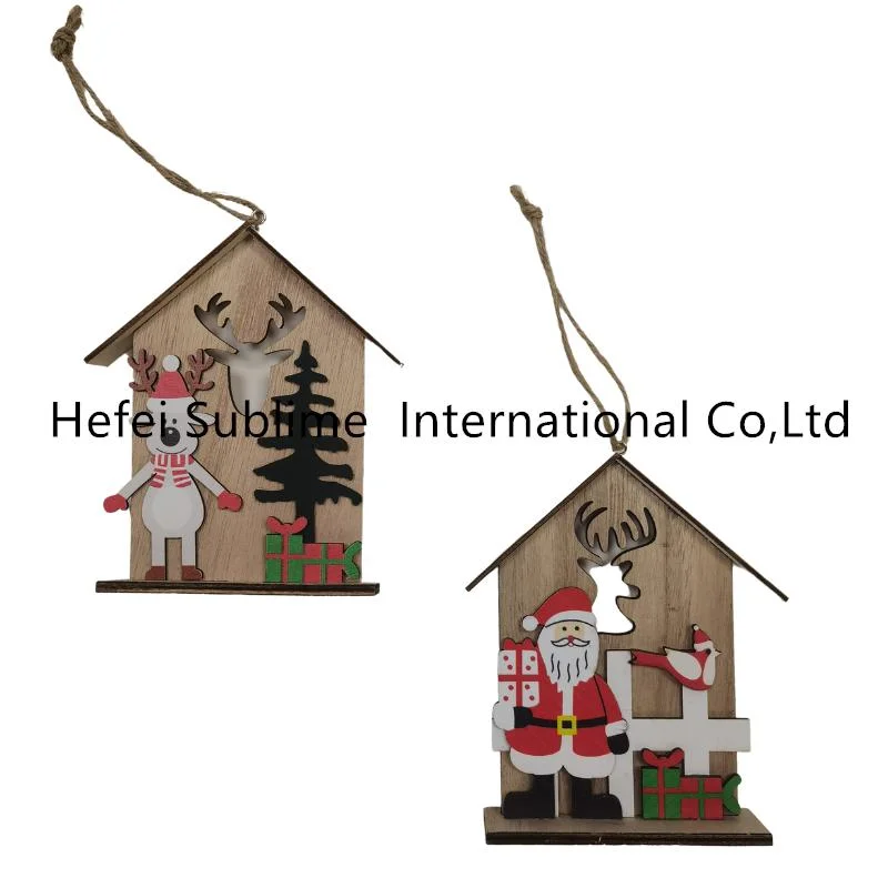 Christmas Home Wood Craft Wall Hanging Decoration