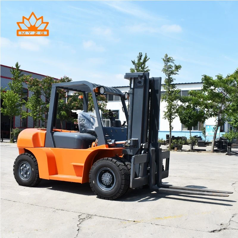 شاحنات رافعة شوكية تعمل بالديزل غير المتوازن Hyster/Yale/Linde/TCM/Nissan/Heli/Mingyu 7t 7t. 7t تويوتا 7t 7000كجم موديل CE ISO مع رافعة محرك Isuzu اليابانية