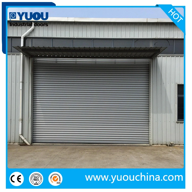 Venta al por mayor de puerta enrollable de seguridad industrial o comercial automática resistente al viento, fabricada en acero galvanizado/acero inoxidable, ideal para almacenes