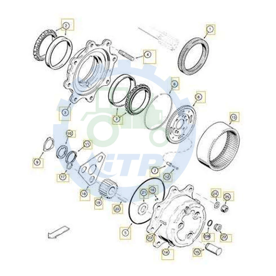 81877045 100565A1 la arandela de empuje para Ford/Nh Tractor parte