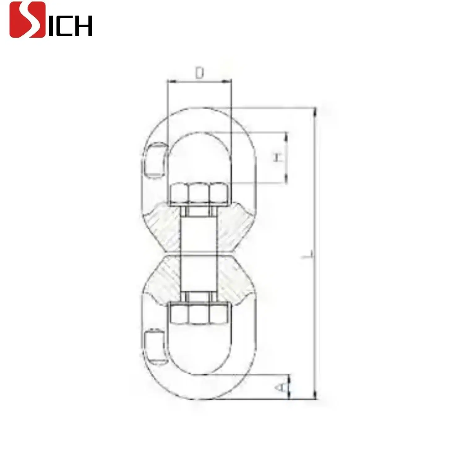 Carbon Steel Double Eye Swivel Rings