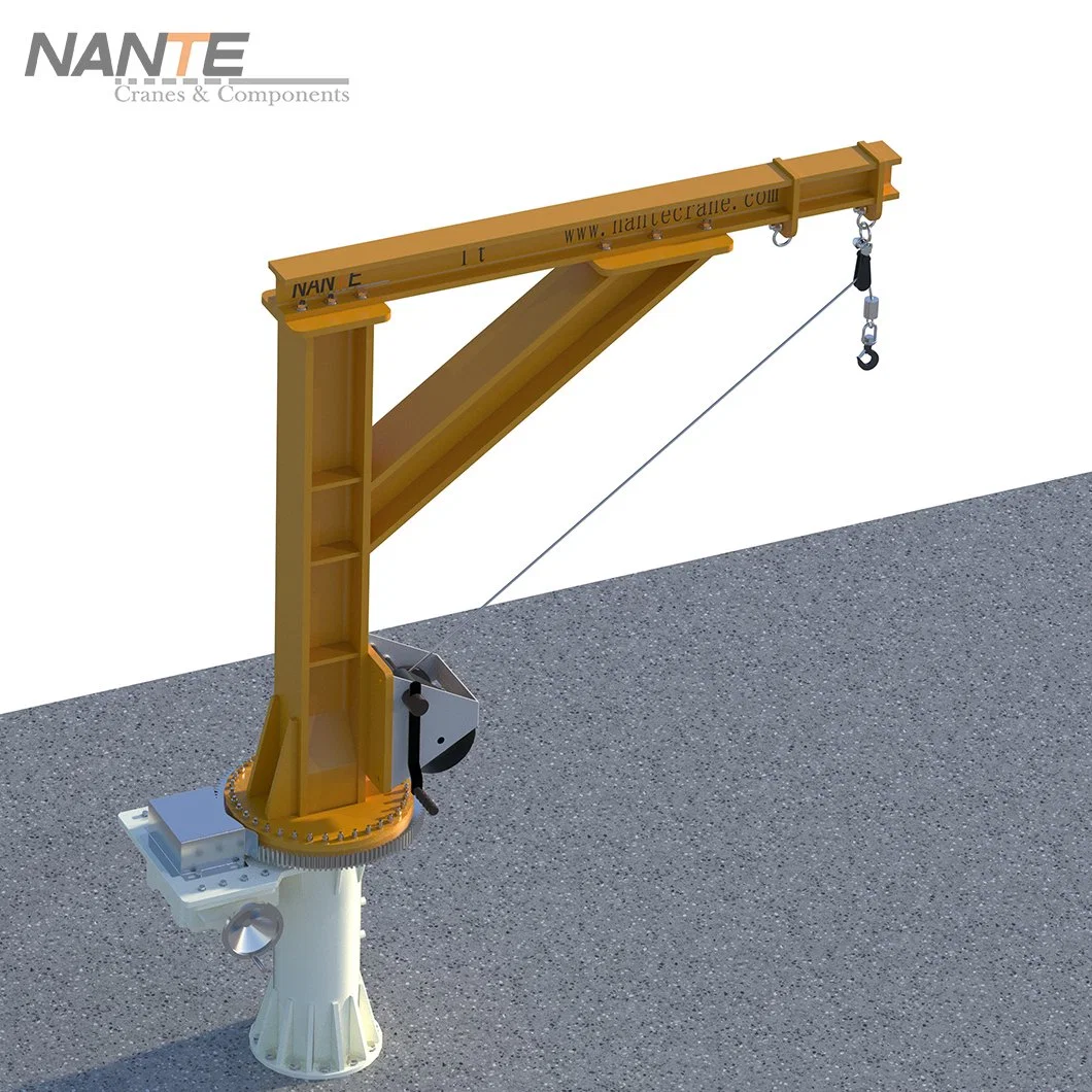 High Quality 1t Manual Marine Davit Crane with Fem Standard for Boat