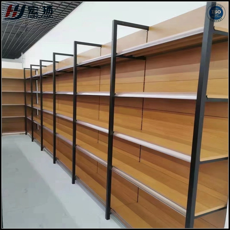 Los estantes del supermercado tienda Mayorista/Proveedor Acero y el recipiente de madera con encanto de los fabricantes de juguetes Papelería estantes Rack mostrar